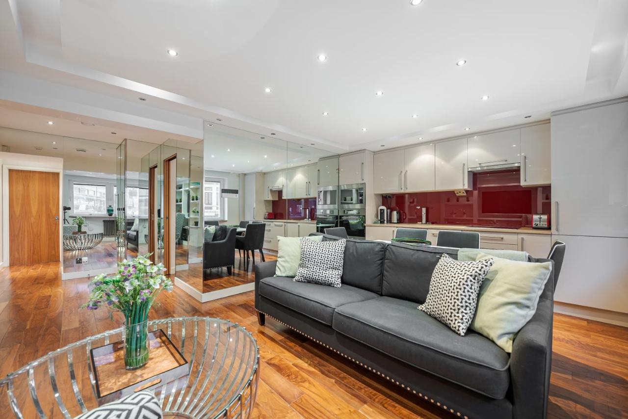 Elegant Ground Floor Apartment With Ac In Knightsbridge Steps Away From Harrods 伦敦 外观 照片